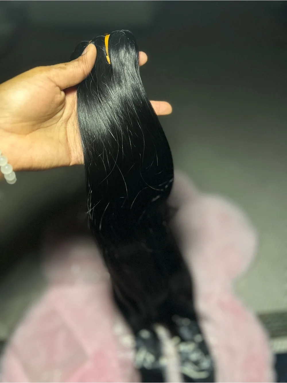 Silky Black Straight Clip-In Hair Extensions – Natural Shine